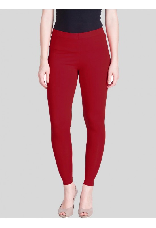 Parry Red Ankle Length Leggings