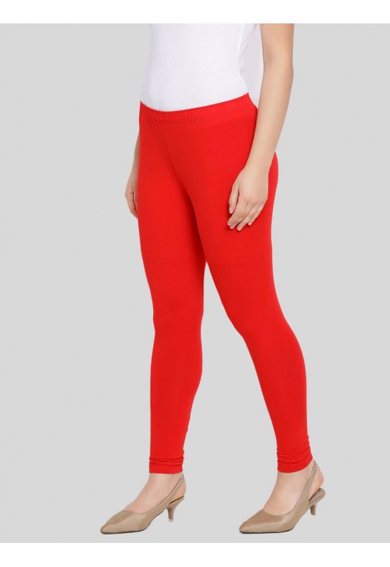 Red Ankle Length Leggings Red Ankle Length Leggings
