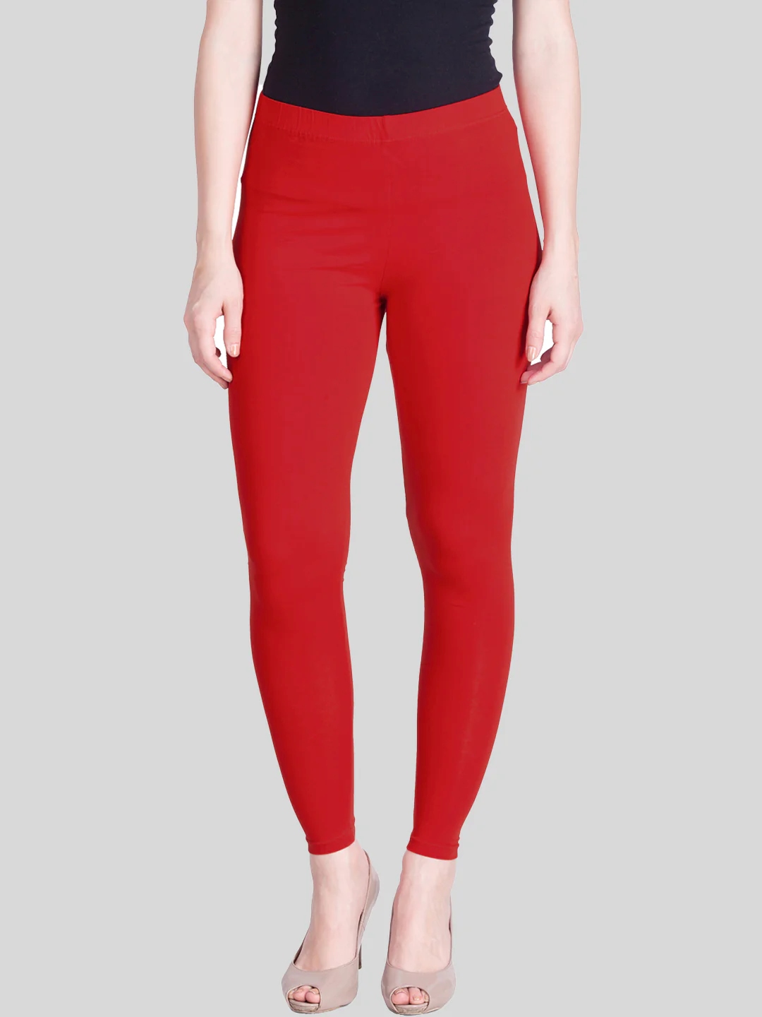 Scarlet Red Ankle Length Leggings