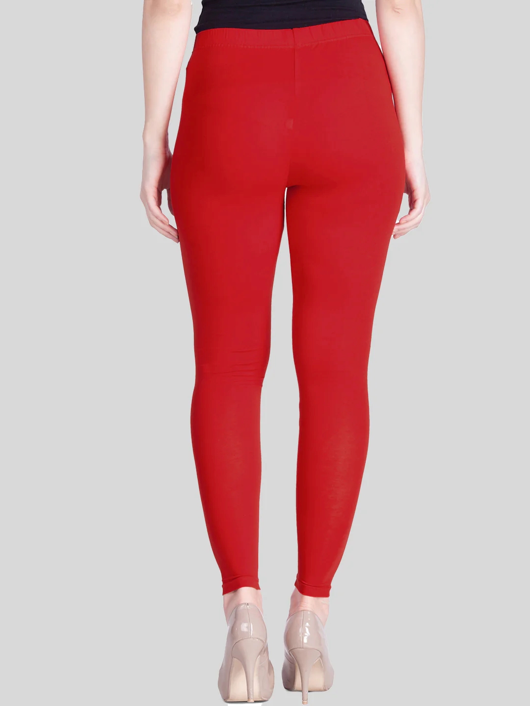 Scarlet Red Ankle Length Leggings