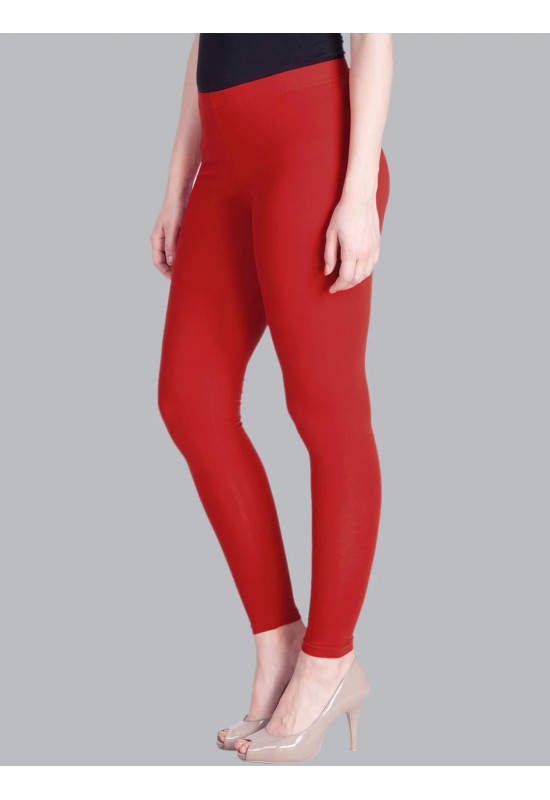 Tomato Red Ankle Length Leggings Tomato Red Ankle Length Leggings