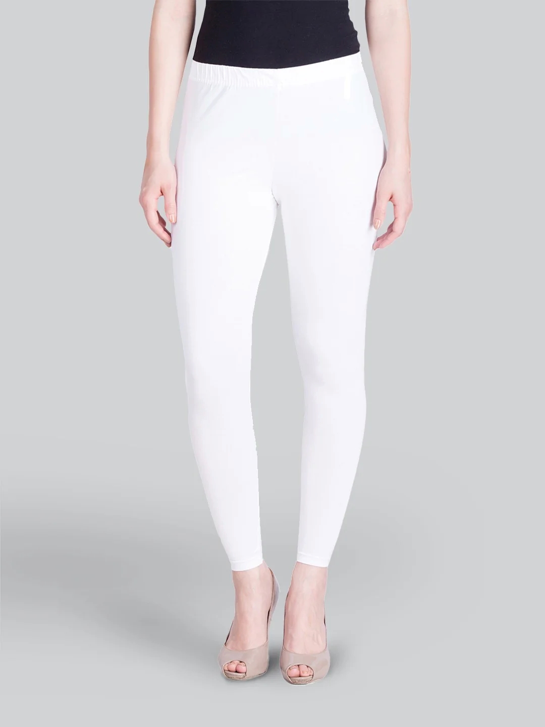White Ankle Length Leggings