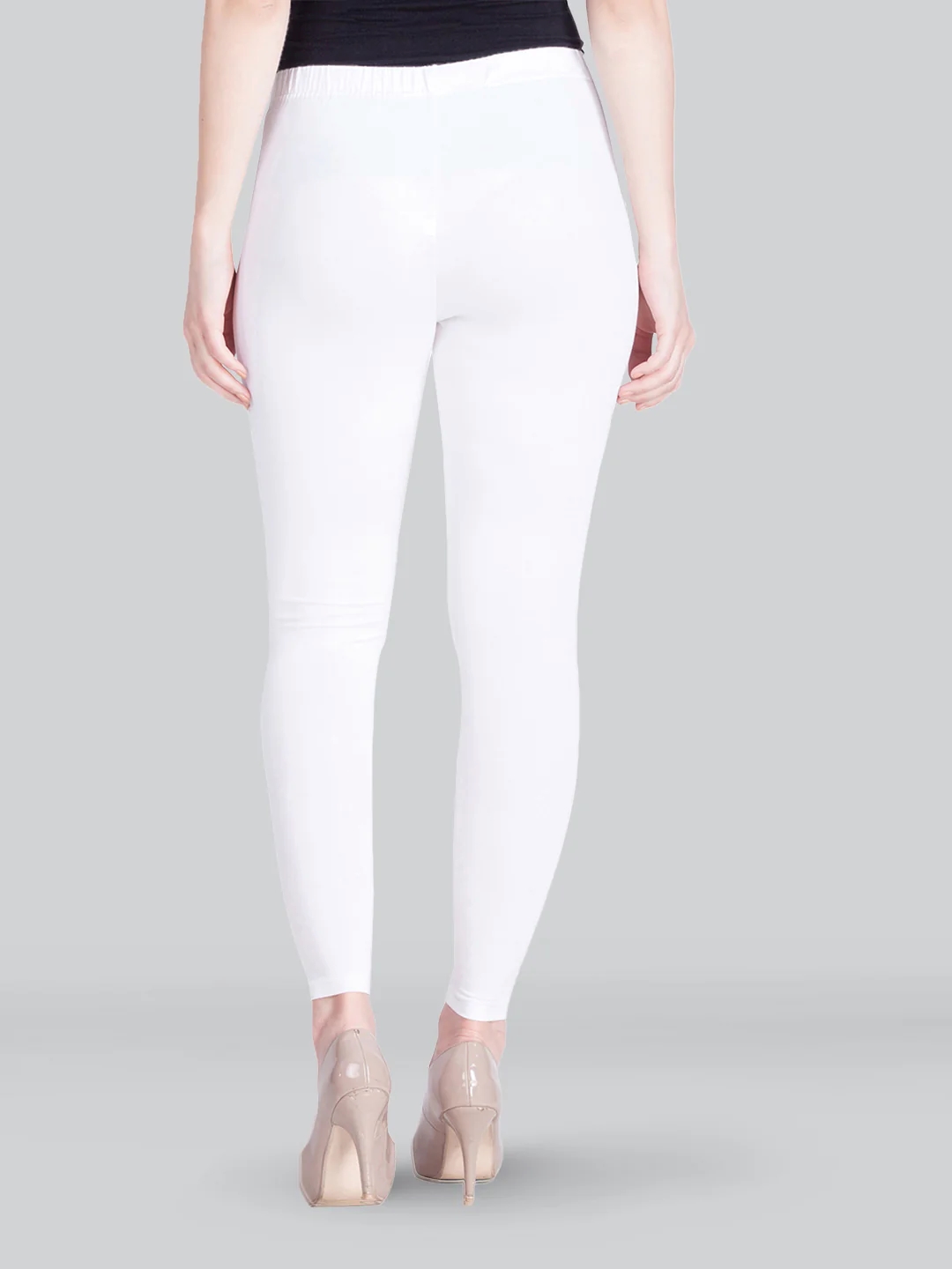 White Ankle Length Leggings