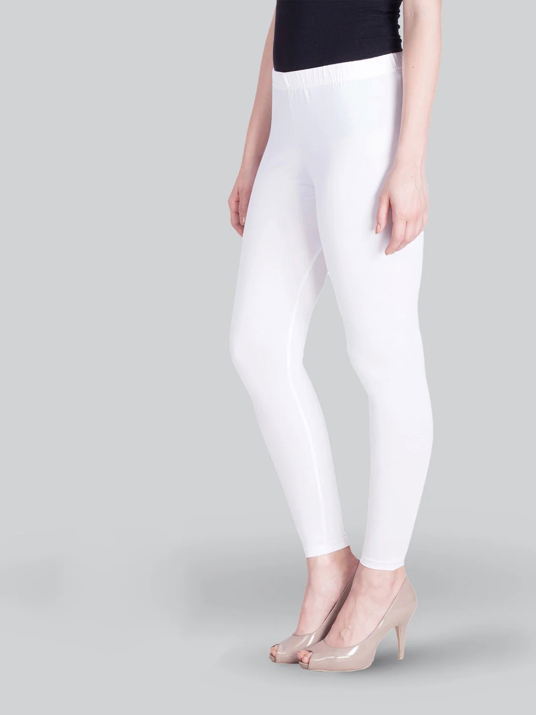 White Ankle Length Leggings