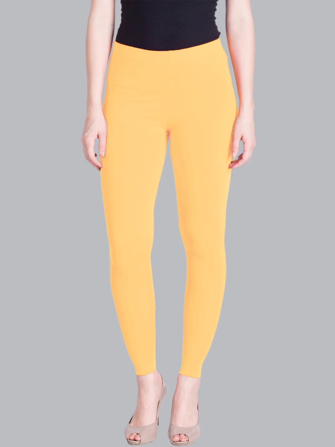 Yellow Pastel Ankle Length Leggings Yellow Pastel Ankle Length Leggings