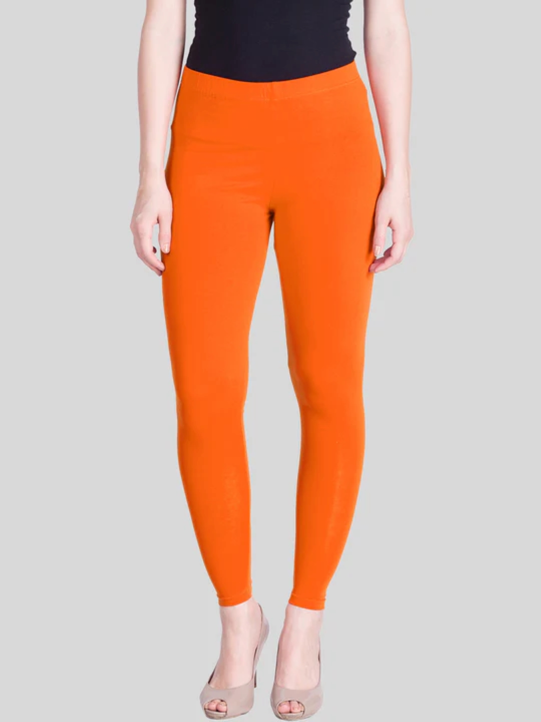 Saffron Yellow Ankle Length Leggings
