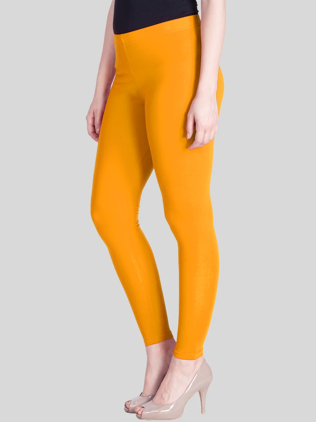 Yellow Turmeric Ankle Length Leggings